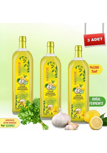 Hanzade Bitkisel Limon Sarımsak Maydanoz Kürü 3 x 1 L