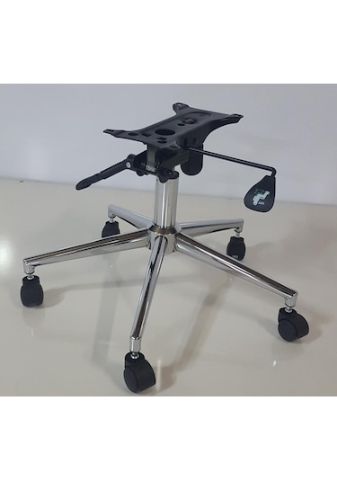 Kamusalmarket Makam Koltuğu Yıldız Ayak+Krom Piston+Çift Kollu Mekanizma
