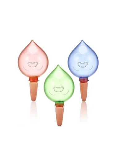 Pazly Otomatik Sulama Topu - 3'lü Set, Çiçekler İçin Pratik Damlalı Sulama Sistemi, Eğlenceli Ve Kullanışlı