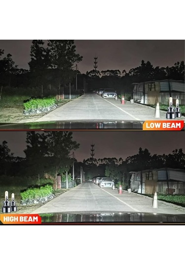 Pazly Gri H7 Led Far Ampulleri, Ip68 Su Geçirmez Araba Far K22548-h7