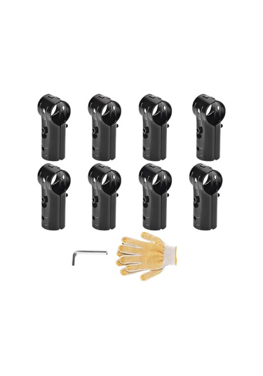 Suntek 8 Adet T Boru Kelepçesi Bağlantı Aksesuarları Anahtar