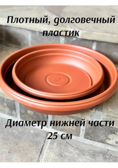 Botanikum Çiçek Saksıları İçin Yuvarlak Altlık, Bitkiler İçin D-30cm 453012129