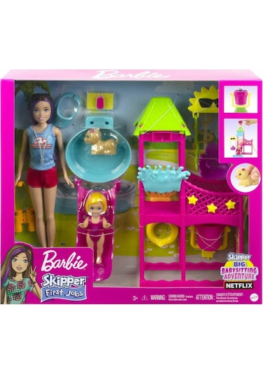 Barbie Skipper'ın Su Parkı Eğlencesi Oyun Seti HKD80