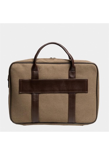 Çantaş Retro Kanvas 40x29 Evrak Ve Laptop Çantası 15 İnç Haki