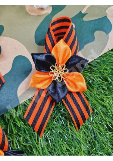 Love Land 9 Mayıs İçin Saint George Şeridi Broş 3 Adet 150559078 Turuncu