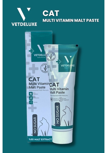 Vetdeluxe Multivitamin Malt Taurin ve 13 Farklı Vitamin İçeren Malt Macun 100 G