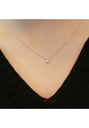 Lova 0,11 Karat Pırlanta Tektaş Kolye - 2030002