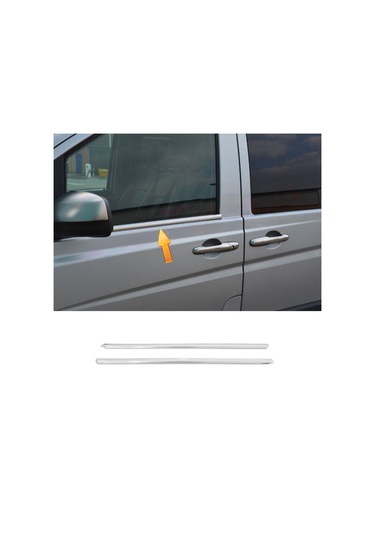 Mercedes Vito Krom Cam Çıtası 2Parça 2003-2010 Arası P.Çelik