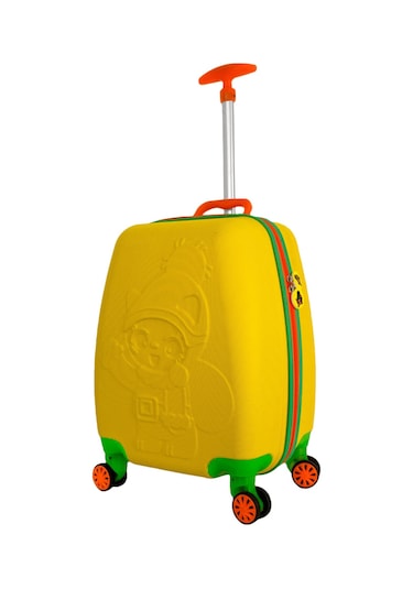 Tucklebery Renkli Ve Desenli Çocuk Valizi, Tucklebery Kids Hafif Ve Eğlenceli Valiz Sarı Sarı