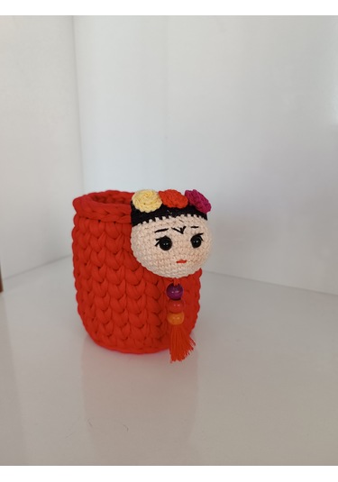 Amigurumi Frida Figürlü Kalemlik Her Yaş Grubuna Uygundur