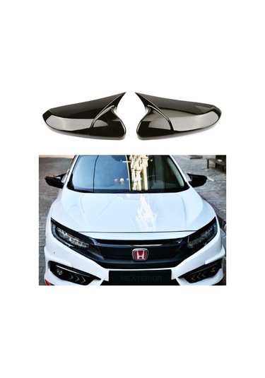 honda civic fc5 2016-2020 parlak siyah batman ayna kapagı