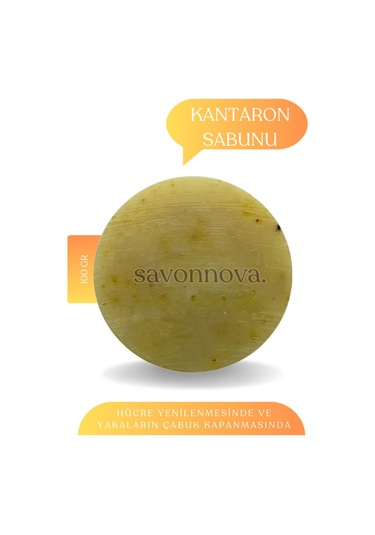 Doğal Kantaron Sabunu, Yenileyici, Rahatlatan Nemli Pürüzsüz Ve Parlak Ciltler İçin Sabun 100gr
