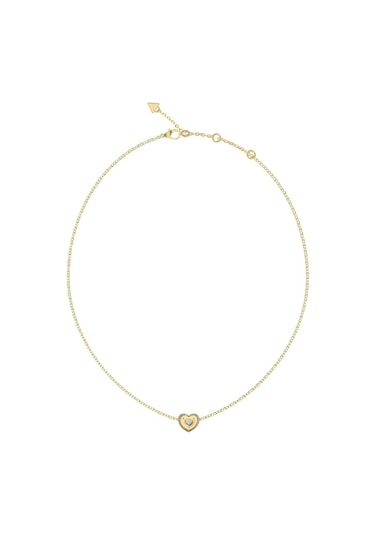 Guess Jgujubn05549jwygtu Kalpli Kadın Kolye Altın