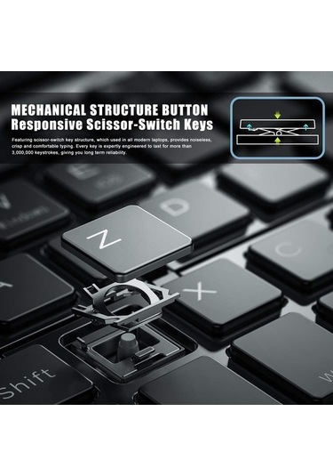 Dancemonkey Mini Katlanabilir Bt Klavye Taşınabilir Gri, Akıllı Cihazlar İçin