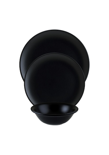 Bonna Porselen Notte Gourmet Siyah 18 Parça Set