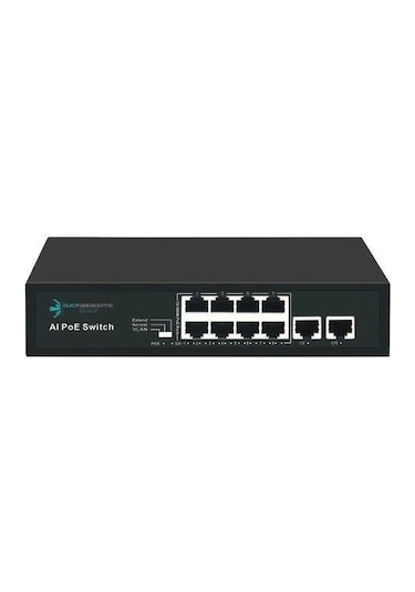 Ods 08ODS-8P2U 8 Port + 2 Uplink 96 W Full Poe 10/100 Yönetilemez Switch