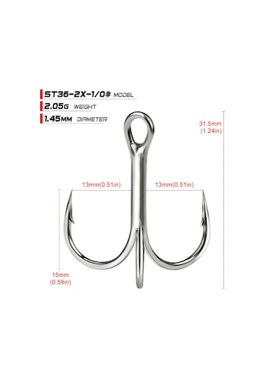 MSO VIP Kalite 3 Kollu 2X & 4X Yüksek Karbonu Olta Balık İğne