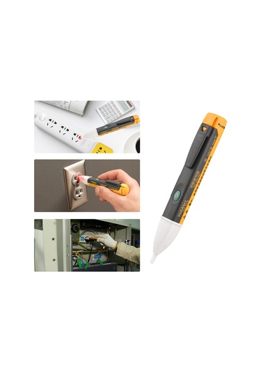 Springsun Fluke Mini El Tipi Temasız Voltaj Test Cihazı, 200-1000v Ac Sesli-ışıklı Alarm