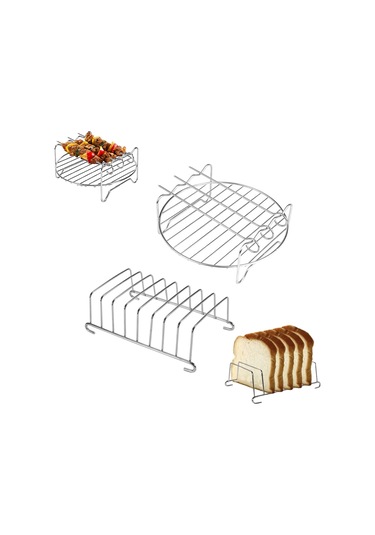 Airfryer Izgara Teli, Universal Boyutta, Çelik Tel, Izgara Şiş Ve