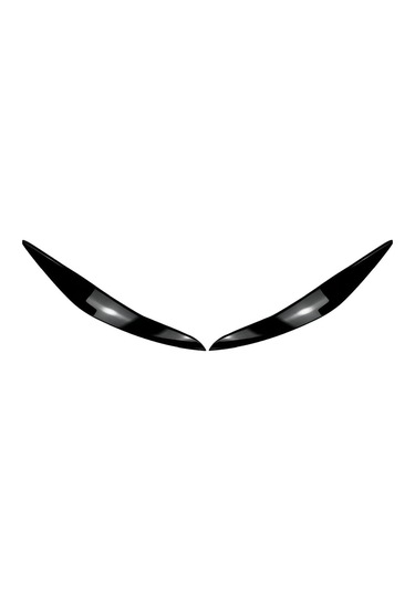 Cnnıko2 Araba Far Kaş Göz Kapağı Kapak Trim Bmw 5 Serisi F10 F11 20112014 İçin Parlak Siyah Haziran 2011'den Sonra