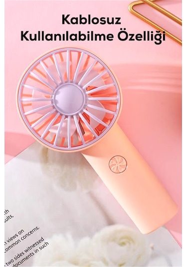 Mini Fan Usb Vantilatör El Fanı Taşınabilir Vantilatör Şarjlı 1202