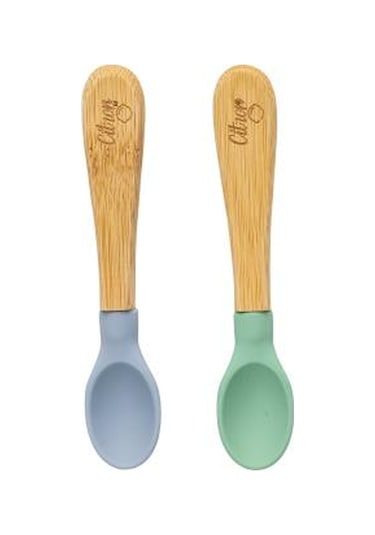 Citron 2'li Organik Bambu Kaşık Seti - Green/blue 1073674