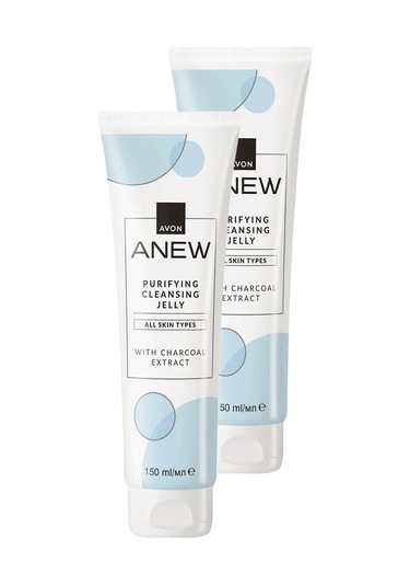 Avon Anew Purifying Kömür Özlü Arındırıcı Yüz Temizleyici Jeli 2 x 150 ML