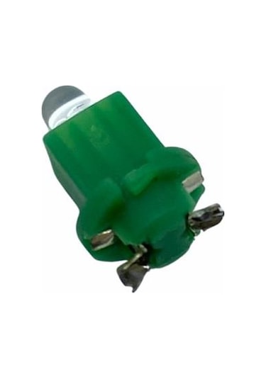 12v Duylu Gösterge Ampulü Dipsiz 1.2 W Yeşil Arkadan Tırnak