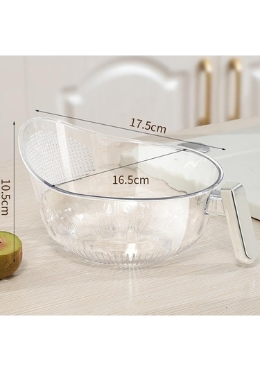 Novahub Tahliye Sepeti Süzgeci Çok Amaçlı Mutfak Evyesi Yemek Tutucu Evye Yanı Tahliye Sepeti Sebze Yıkama Filtre Kasesi İle Şeffaf Şeffaf