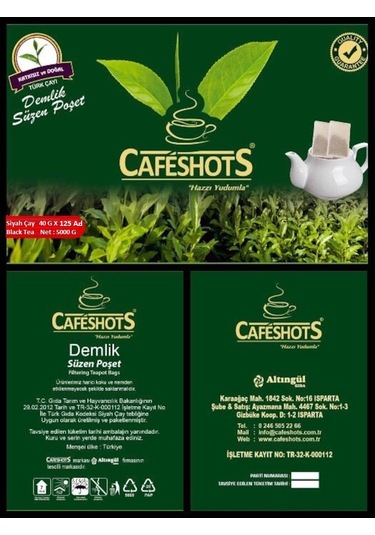 Cafeshots Maestro Demlik Poşet Çay 125 x 40 G