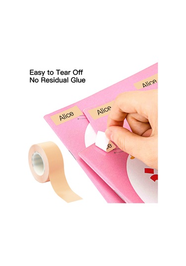 Dofolink Makeıd M1/l1 Etiket Makinesi İçin 16mm 4m L-16z2 Akışkan Altın Kum Etiket Bandı - Su Geçirmez, Kalıntı Yok, Kolay Ripsel 1 Rulo