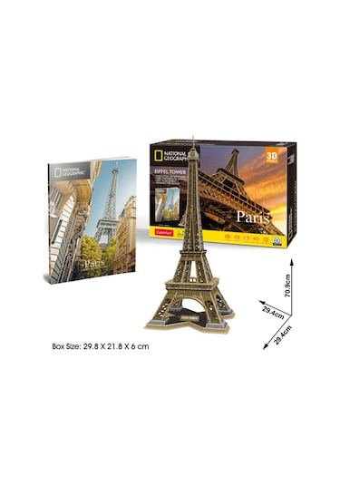 3d Puzzle National Geographic Eyfel Kulesi 80 Parça