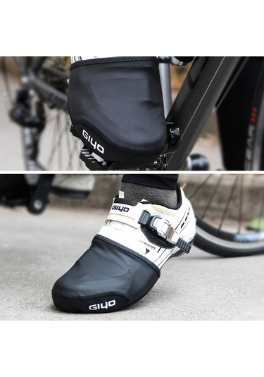 Vkemall Giyo Yarı Palmiye Bisiklet Ayakkabı Kılıfı - Rüzgar Ve Isı Sağlama, Kaymazsız, Dayanıklı - Dağ Yolu Bisikleti İçin - Xl-xxl - Çift Paket