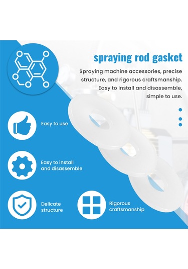 Xurunkeji 20 Adet Havasız Püskürtme Makinesi Aleti Uzatma Çubuğu Contası Püskürtme Çubuğu Contası Havasız Püskürtme Makinesi Aksesuarları