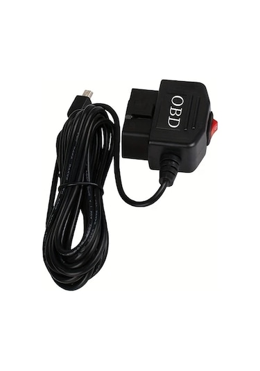 Xuweiwei Usb Mini Interface Obd2 Adaptör 35 Metre Usb C Obd2 Kablosu 24 Saat Kamera Şarj Aleti 12-24v 5v3a