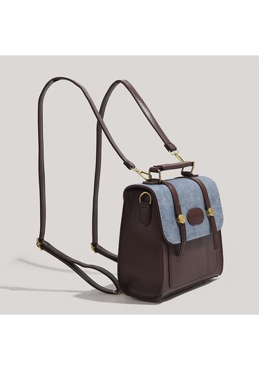 Charhp&kejnt Kolej Sınıfı Sırt Çantası Çok Yönlü Tek Omuzlu Kadın Postacı Çantası Kahve Kahverengi