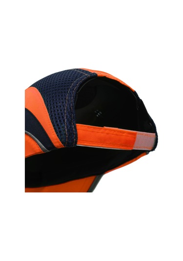 Darbe Emici Şapka Baret Kep Turuncu - Reflektörlü 7001