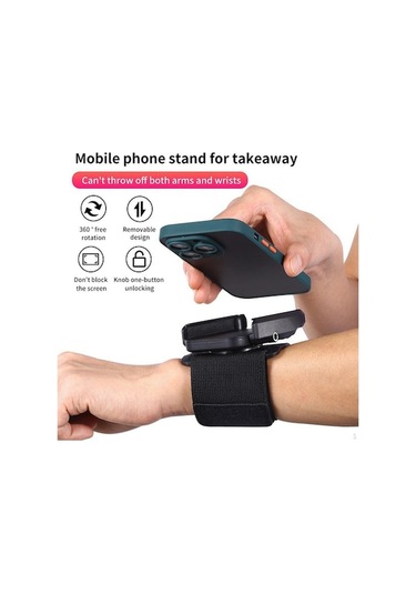 Novahub Bileklik Telefon Tutucu Kol Bandı, Rahat, Sağlam, Koşu Sürüş Egzersizi İçin Evrensel Döndürülebilir