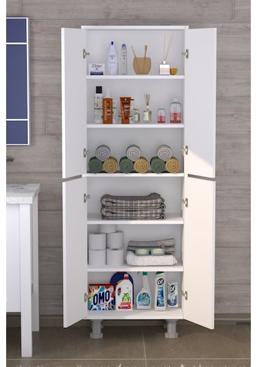 Limasol 4 Kapaklı Çok Amaçlı Dolap Beyaz