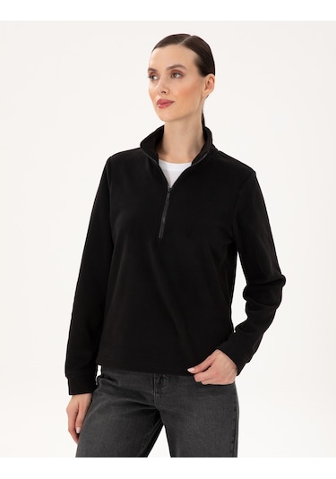 Pierre Cardin Kadın Siyah Sweatshirt 50300846-vr046 Siyah