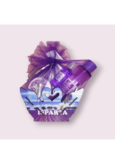 Rosealy Isparta Lavanta 4 Parça Ürünlü Hediye Sepeti