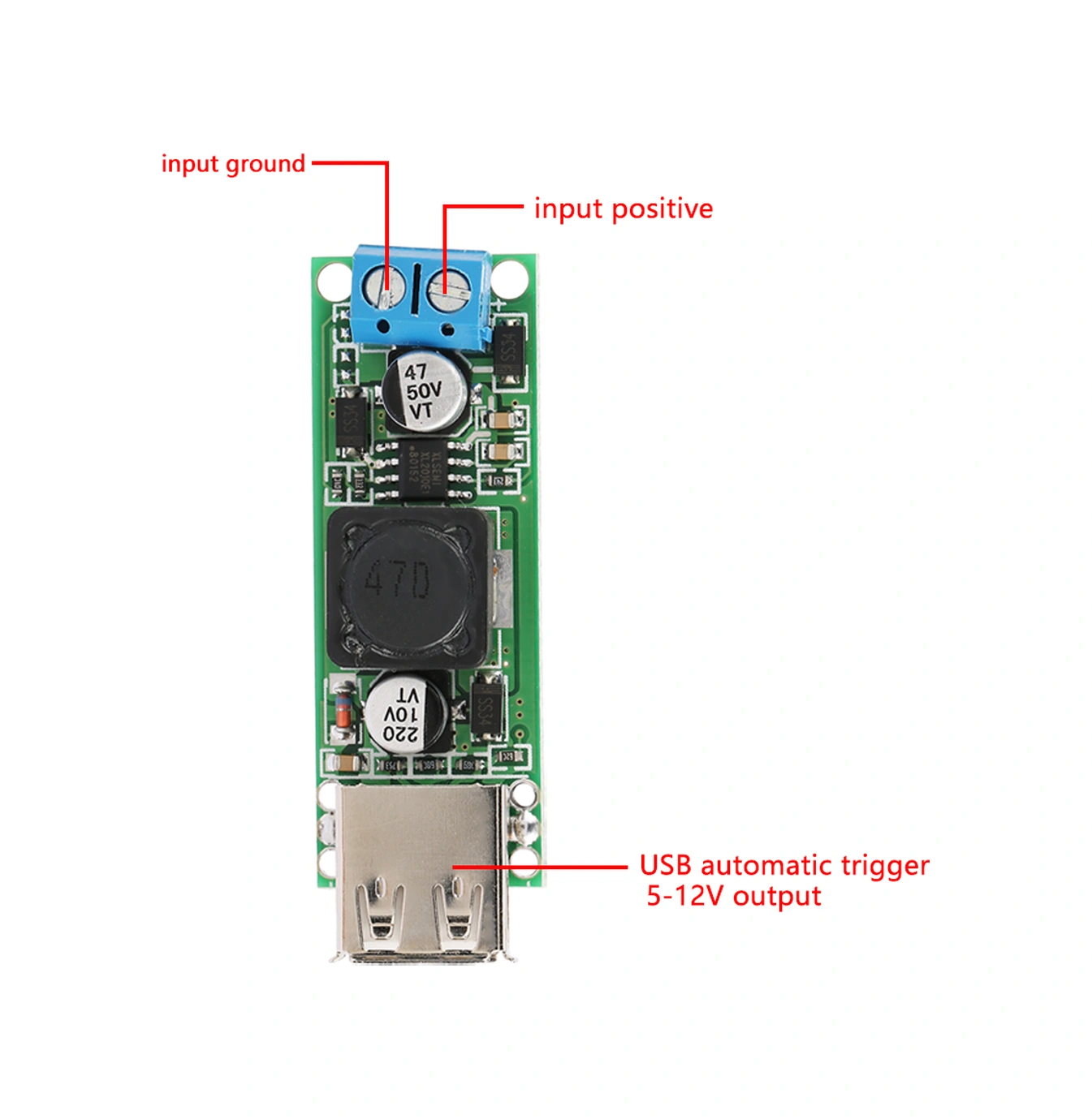 Tenfowee Qc3.0 Hızlı Şarj Usb Modülü, 6-32vdc Girişli, 5vdc Çıkışlı, 24w Maksimum Güç, 97% Dönüşüm Verimliliği, Tek Usb Portlu