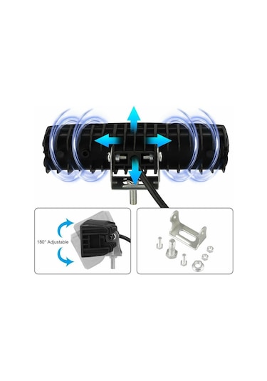 Off Road 6 İnç 18w 6 Led Plastik Kasa Mini Led Bar Oto Gündüz Led