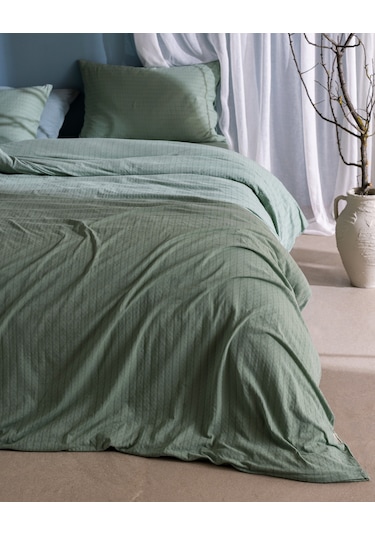 Madame Coco Marlene Tek Kişilik %100 Pamuk Penye Lastikli Nevresim Takımı - Haki 8684427199060 Çok Renkli