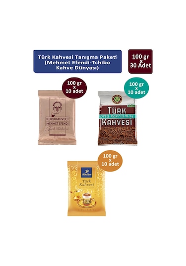 Türk Kahvesi Tanışma Paketi 30 x 100 G