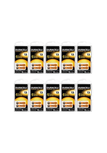 Duracell 13 Numara Kulaklık Pili 6 x 10'lu