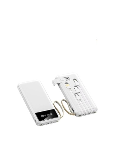 4 Çıkışlı Digital Göstergeli Fenerli 10.000 Mah Powerbank