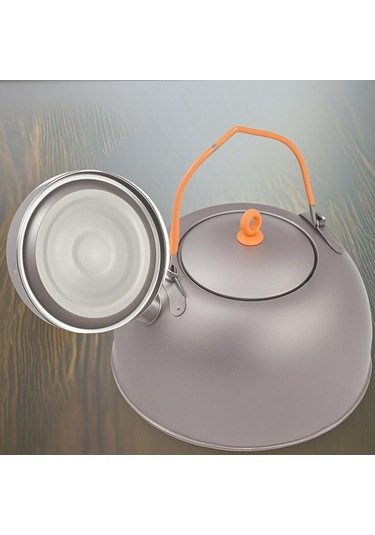 Lemestar 0.5l Titan Kettle Kahve Fıçı Açısı İle Hafif Taşınabilir, Yemek Grubu Silikon, Isı Dayanıklı, Kolay Temizlenir Gümüş