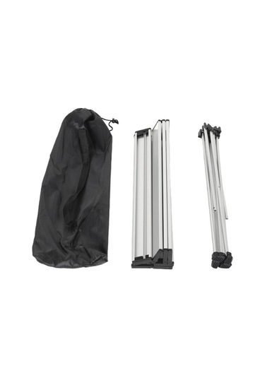 Temiz Pazar Katlanabilir Alüminyum Masa 56x46x40 Kamp, Piknik, Balkon İçin Hafif Taşınabilir Masa Gri