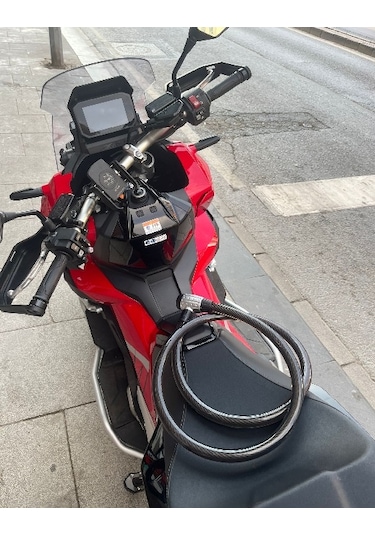 Motosiklet Kilidi 25mm Güçlendirilmiş Halat Kilit 2 Metre